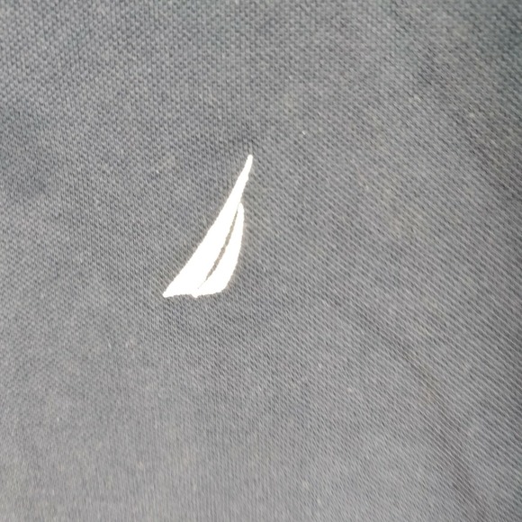 Nautica Mens Long Sleeve Polo Shirt Classic Fit XXLarge Navy Blue Polo Rugby 2XL - Picture 2 of 11